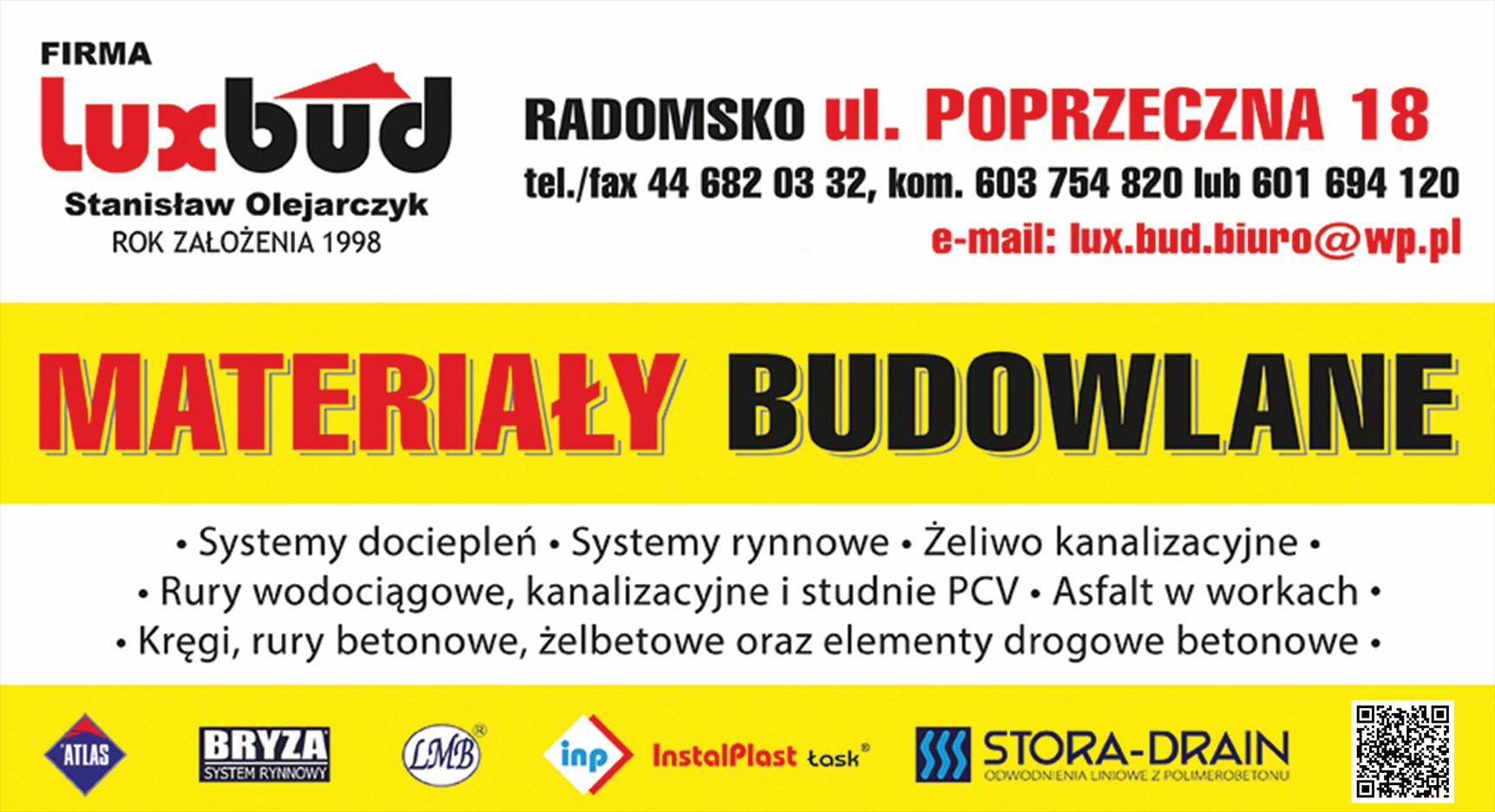 materiały budowlane RADOMSKO
